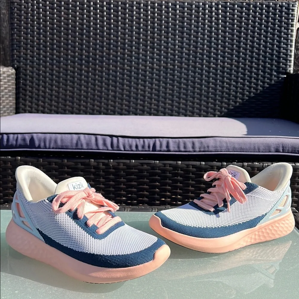 Kizik Women's Athletic Shoes - Pink and White